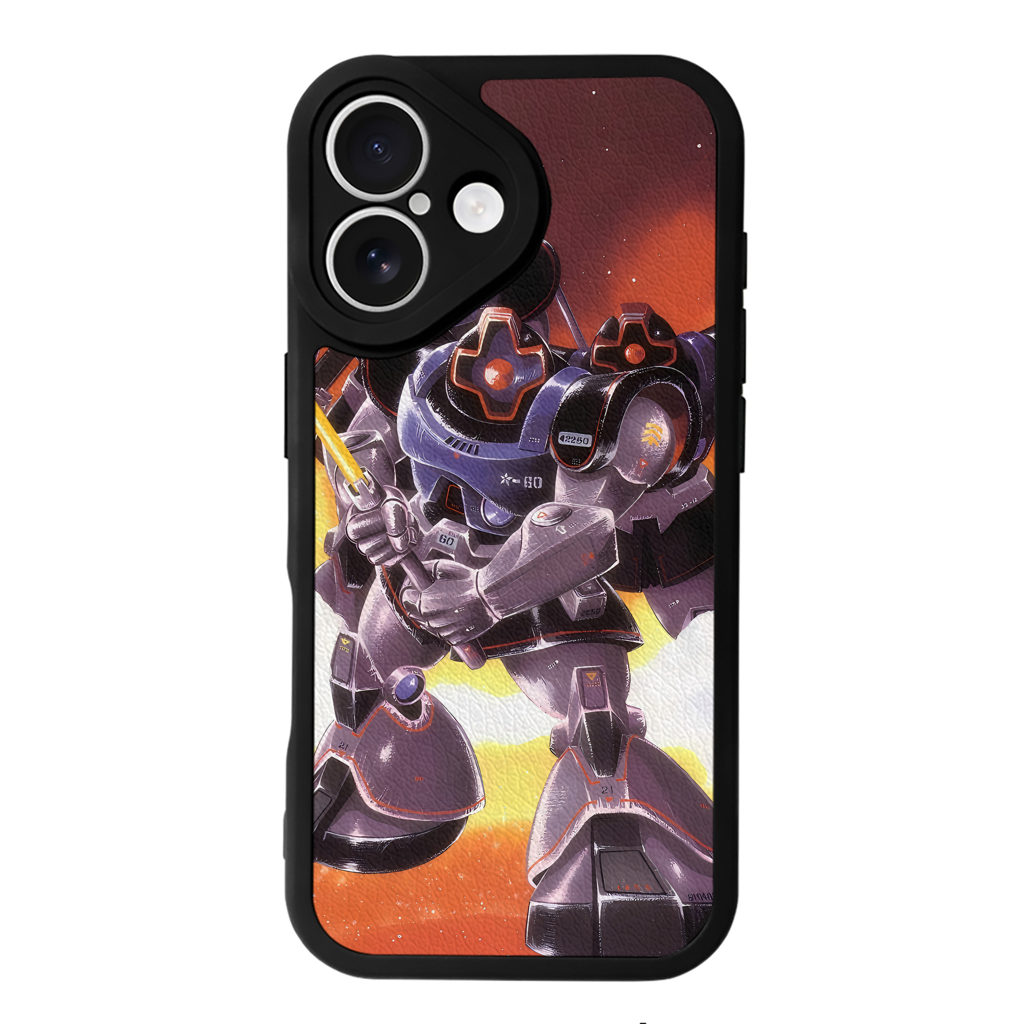 （画像用） 機動戦士ガンダム Mobile Suit Gundam 【iPhone 16シリーズ対応】シリコンスマホケース（レザー調） 材質：シリコン